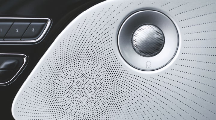 A stylish speaker cover of a 2024 Lincoln Aviator® SUV is shown | Lincoln of Coconut Creek in Coconut Creek FL
