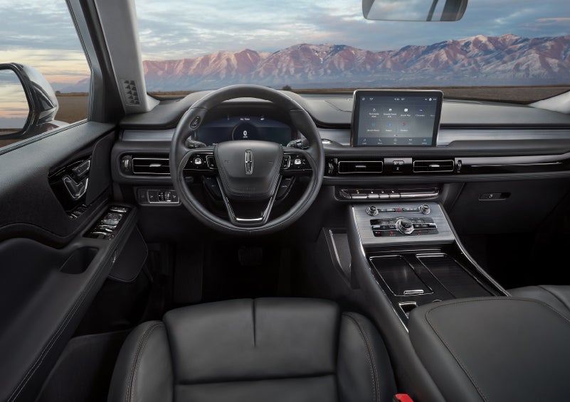 The interior of a Lincoln Aviator® SUV is shown | Lincoln of Coconut Creek in Coconut Creek FL