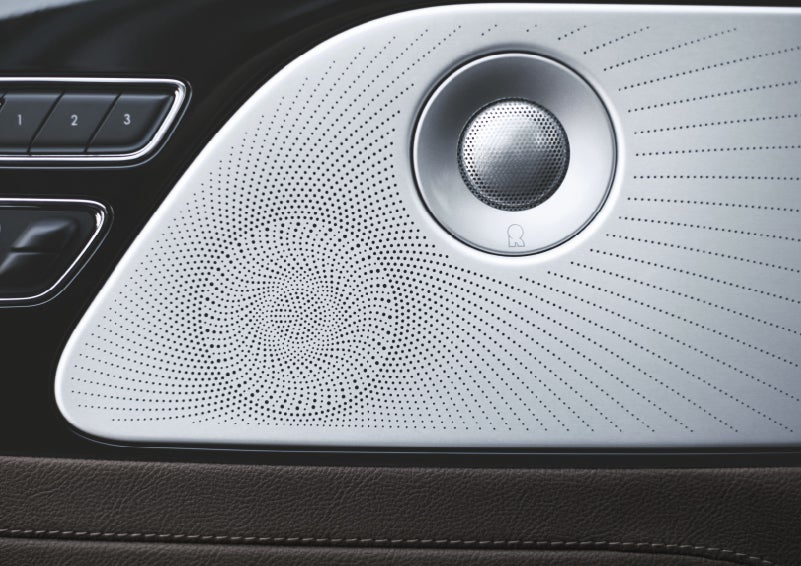 Two speakers of the available audio system are shown in a 2024 Lincoln Aviator® SUV | Lincoln of Coconut Creek in Coconut Creek FL