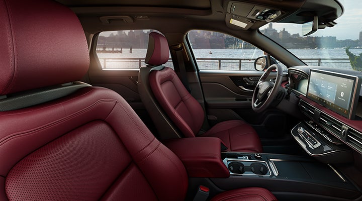 The available Perfect Position front seats in the 2024 Lincoln Corsair® SUV are shown. | Lincoln of Coconut Creek in Coconut Creek FL