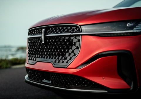 The sleek grille of a 2024 Lincoln Nautilus® SUV with the available Jet Appearance Package makes a bold statement. | Lincoln of Coconut Creek in Coconut Creek FL