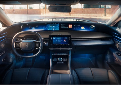 The panoramic display is shown in a 2024 Lincoln Nautilus® SUV. | Lincoln of Coconut Creek in Coconut Creek FL